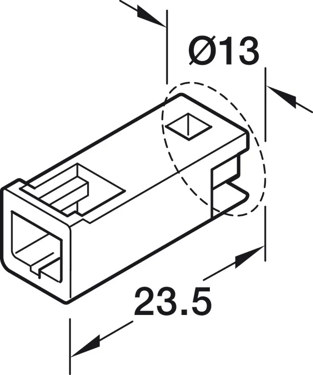 4VOUDIG VERLENGKABEL, VOOR HäFELE LOOX5 12 V 2POL. (MONOCHROOM OF MULTIWIT 2DRAADSTECHNIEK)
