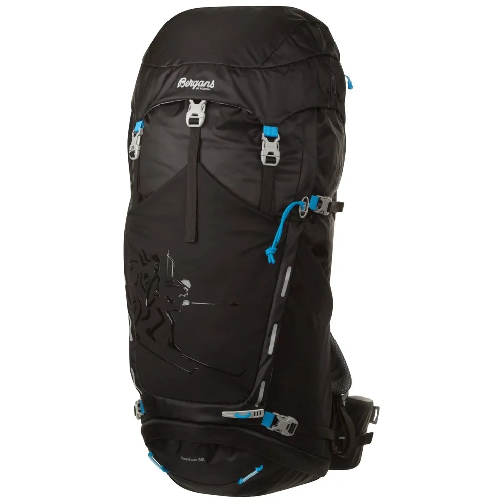 Backpack Bergans Rondane 46 Black Solid Charcoal