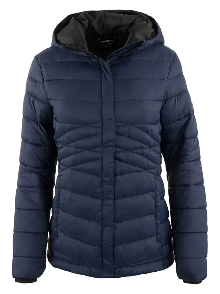 Doorgestikte jas "Jadera" donkerblauw