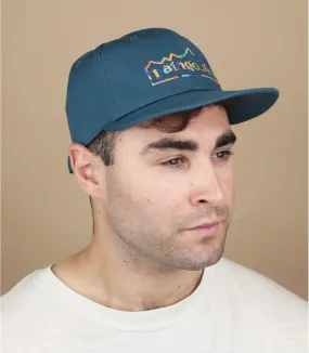 Eco-verantwoordelijke blauwe Baseball cap Scrap Everyday Cap Unity Fitz glass blue