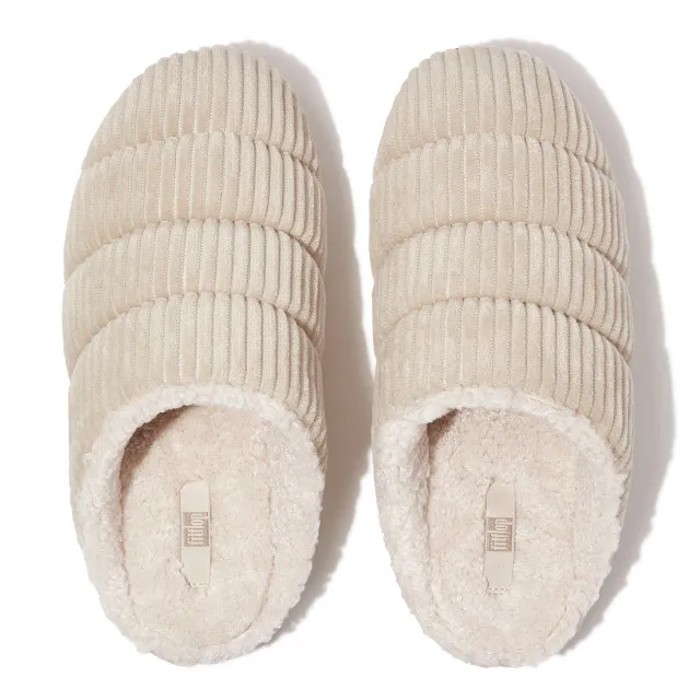FITFLOP CHRISSIE FLEECELINED CORDUROY SLIPPERS