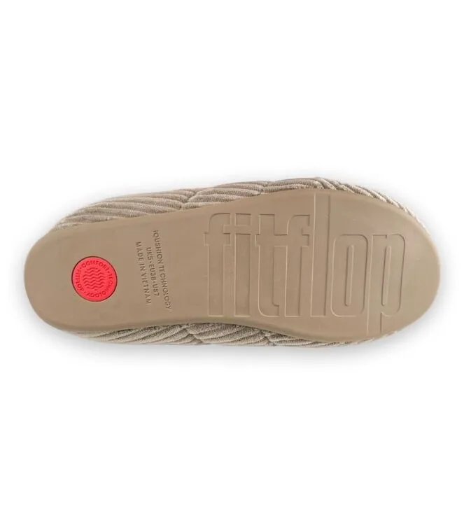 FitFlop Chrissie Fleece minky grey Pantoffels muil