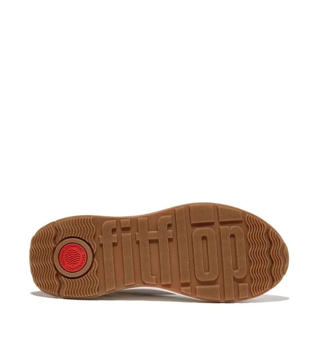 FITFLOP FMODE FLOWNYLON & SUEDE MIX URBAN WHITE MIX SNEAKERS / VETERSCHOENEN