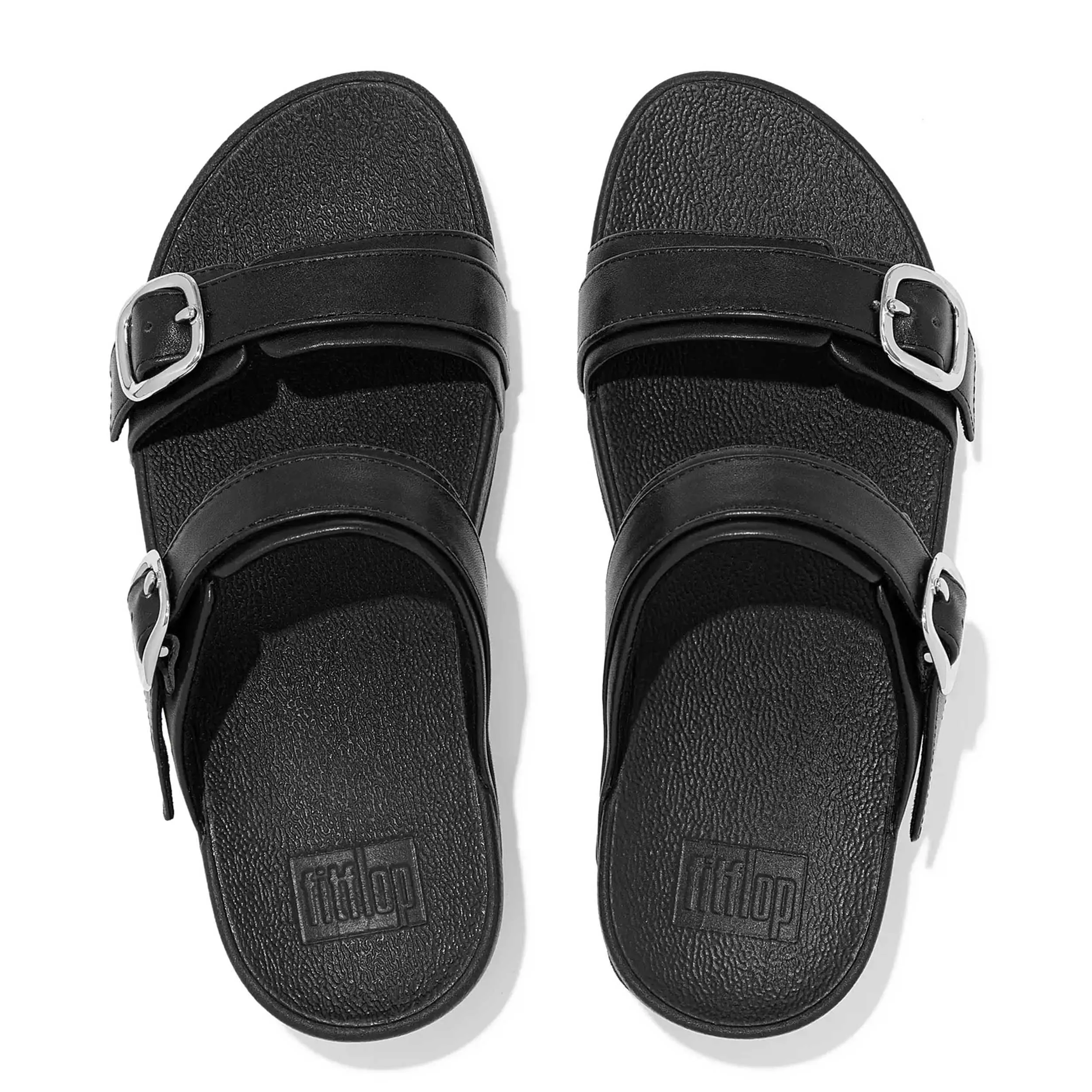 FitFlop FV6 Slipper Lulu Ajustable All Black
