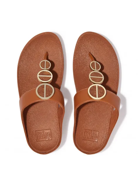 FITFLOP HALO METALLICTRIM TOEPOST SANDALS