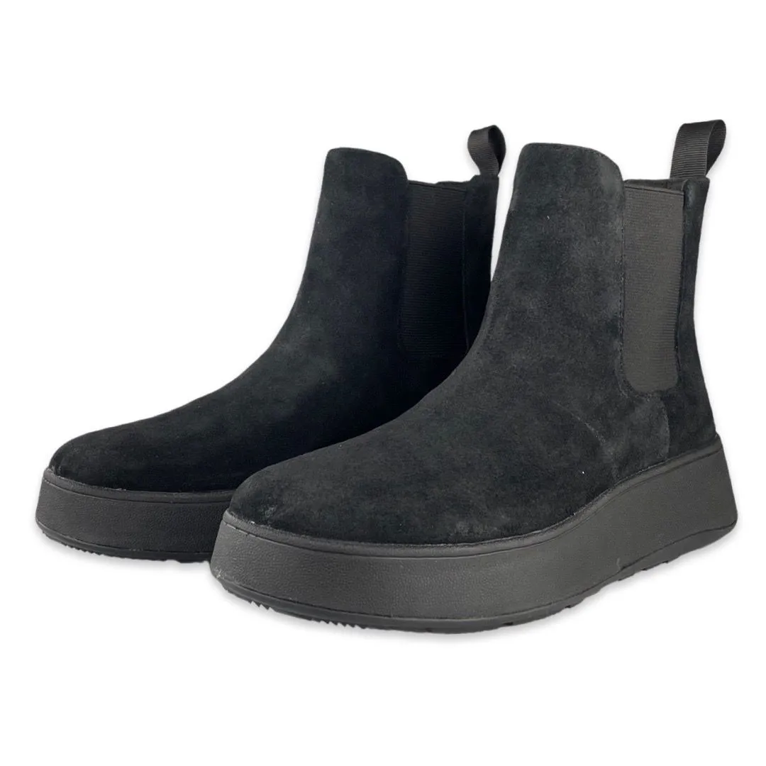 FITFLOP KF3 CHELSEABOOT FMODE FLATFORM ALL BLACK