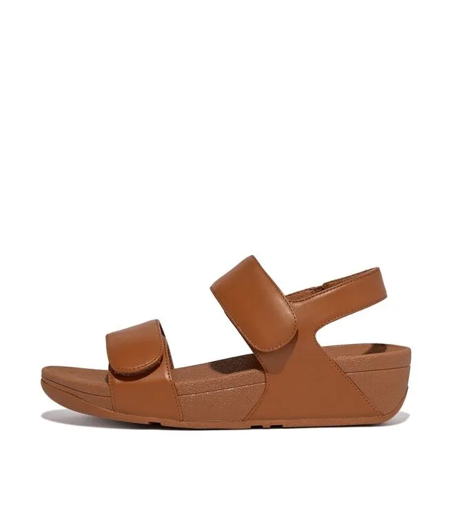 FITFLOP LULU ADJUSTABLE BACKSTRAP LIGHT TAN SANDALEN
