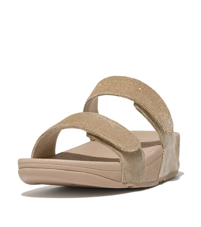 FitFlop Lulu Adjustable Shimmerlux Slides Slippers