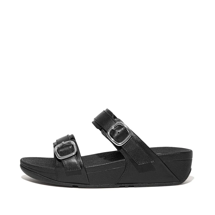 FitFlop Lulu Adjustable Slide all black Slippers