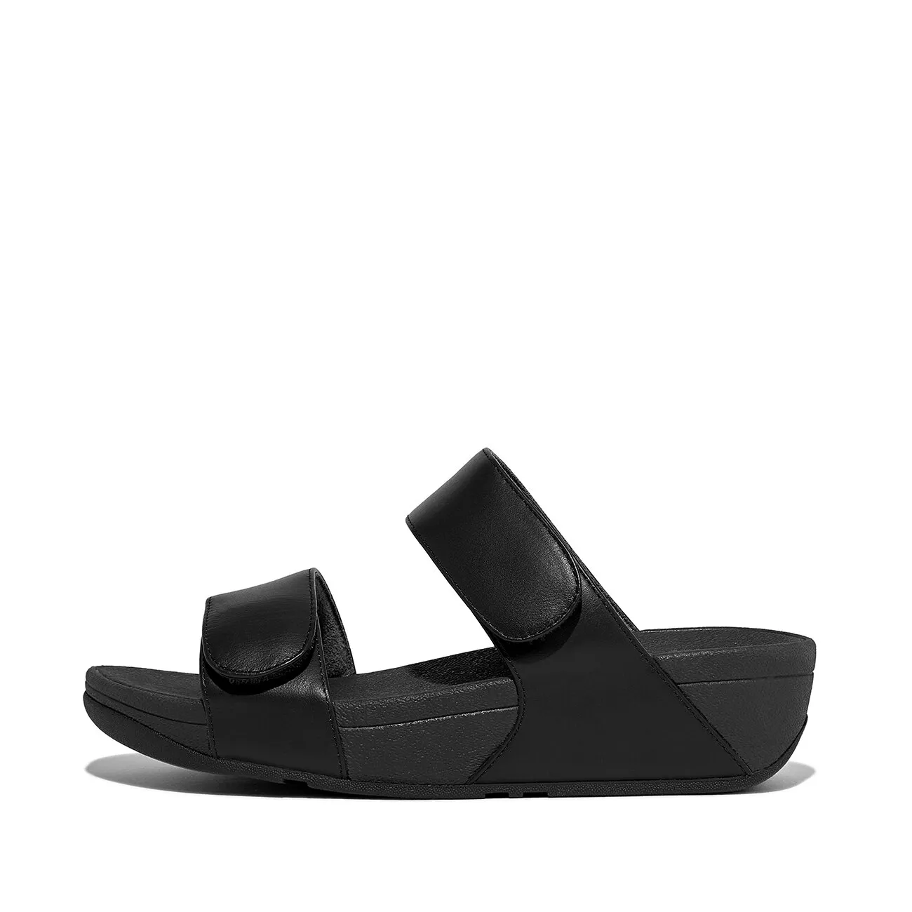 FitFlop Lulu Adjustable Slides all black Slippers