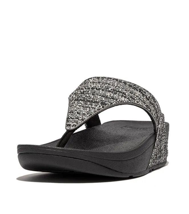 FitFlop Lulu Shimmerweave black mix Slippers