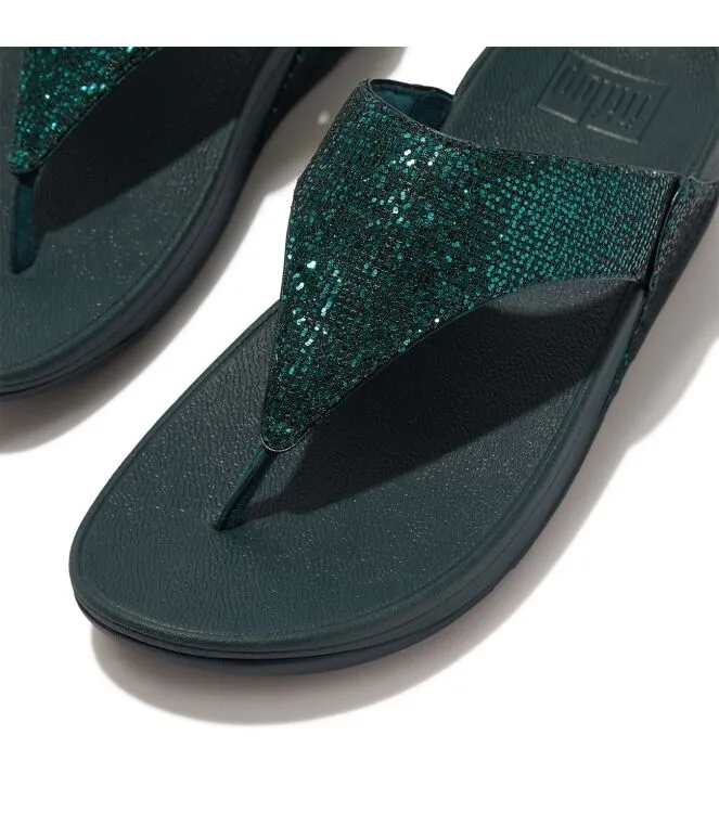 FITFLOP LULU TOE POST  GLITTERBALL SLIPPERS
