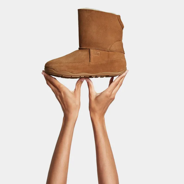 FITFLOP ORIGINAL MUKLUK SHORTY DOUBLEFACE SHEARLING BOOTS