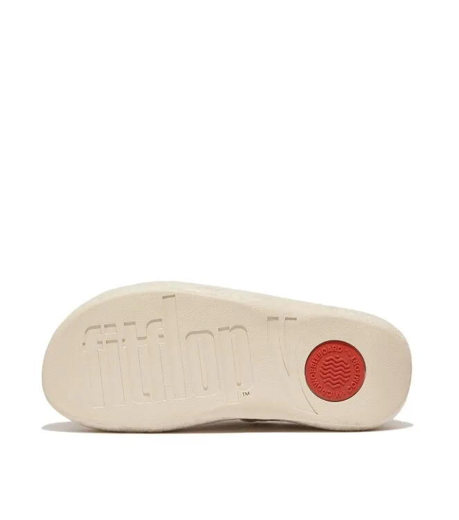FitFlop Shuv Cushy Felt Clog Slippers ivory Pantoffels muil