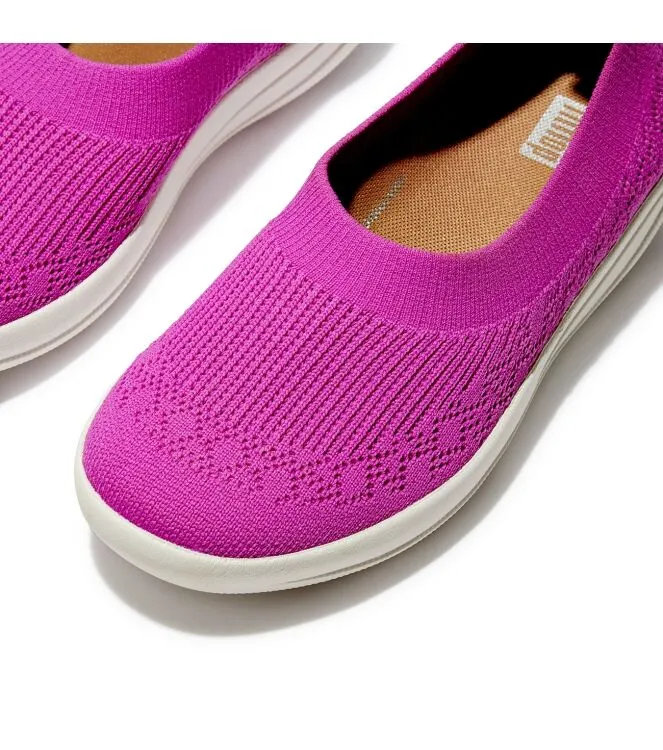 FITFLOP UBERKNIT SLIPON BALLERINA MIAMI VIOLET INSTAPSCHOENEN