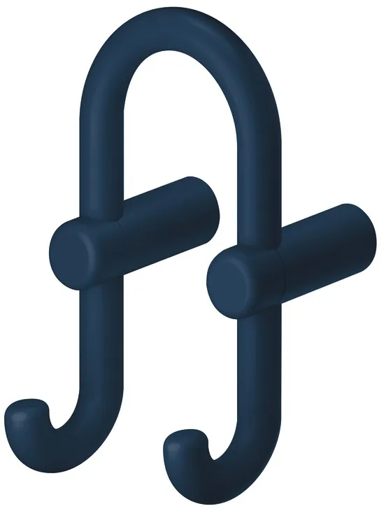 Garderobehaken, van polyamide, met 2 haken, wandmontage