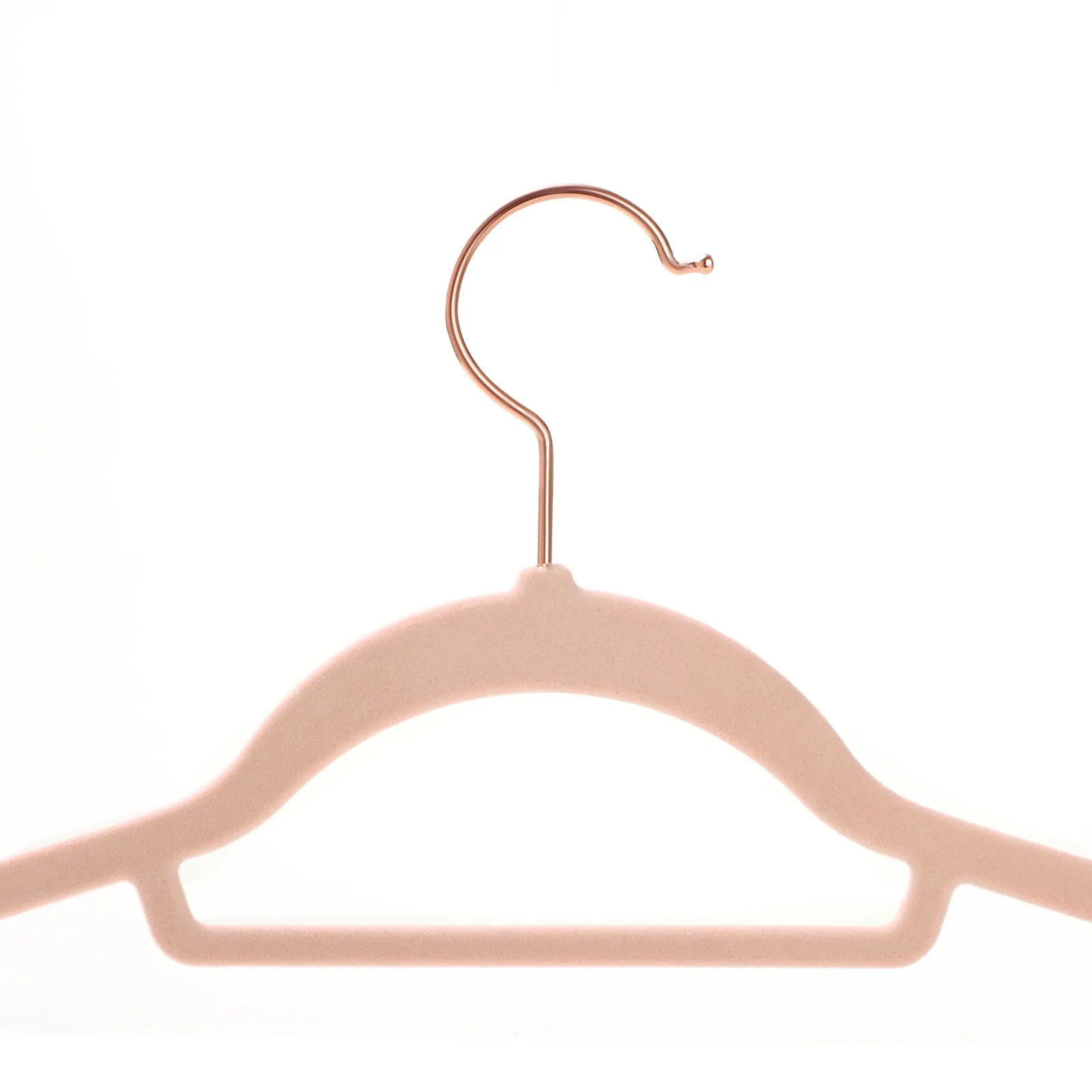 KLEDINGHANGERS  HANGERS  ANTISLIP  FLUWEEL  50 STUKS  ROZE
