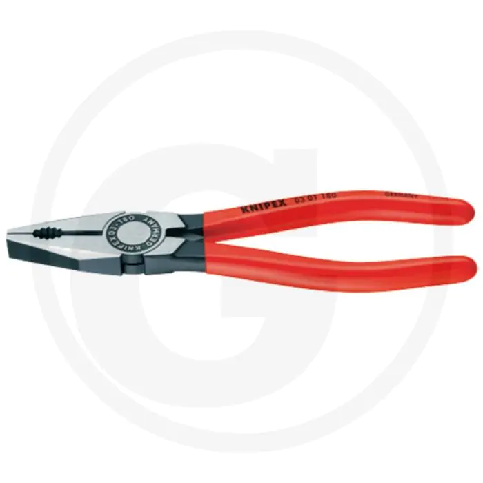 Knipex knipex combinatietang sb handgrepen met rood kunststof bekleed - lengte 180mm