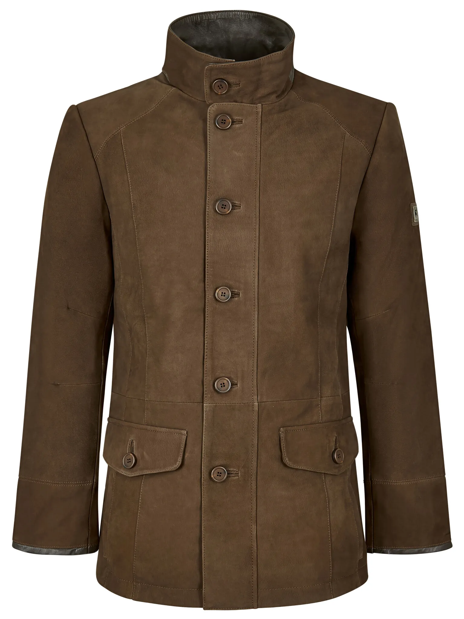 LEREN JAS MOORE  HEREN  WALNUT