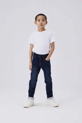 Name it KIDS regular fit jeans NKMRYAN JOGGER denim blue Blauw Jongens Jog denim 140