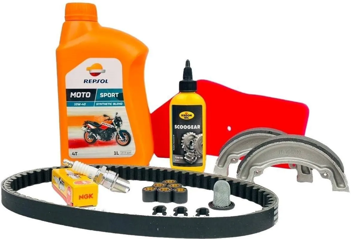 ONDERHOUDSPAKKET GROOT VOOR YAMAHA AEROX 50 4T / MBK NITRO 50 4T  EURO3  EURO4  2014  2016