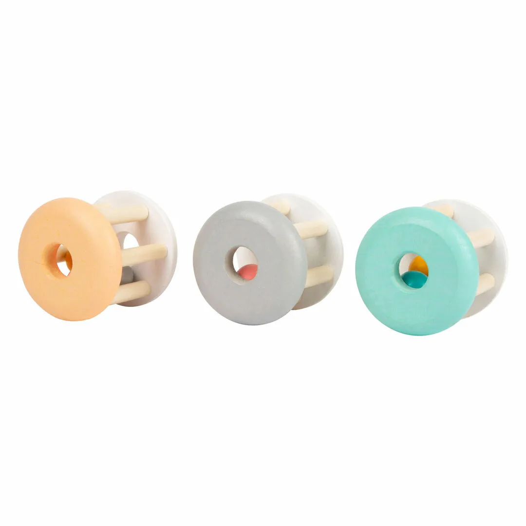 SMALL FOOT  HOUTEN BABY RATEL PASTEL, 3ST.